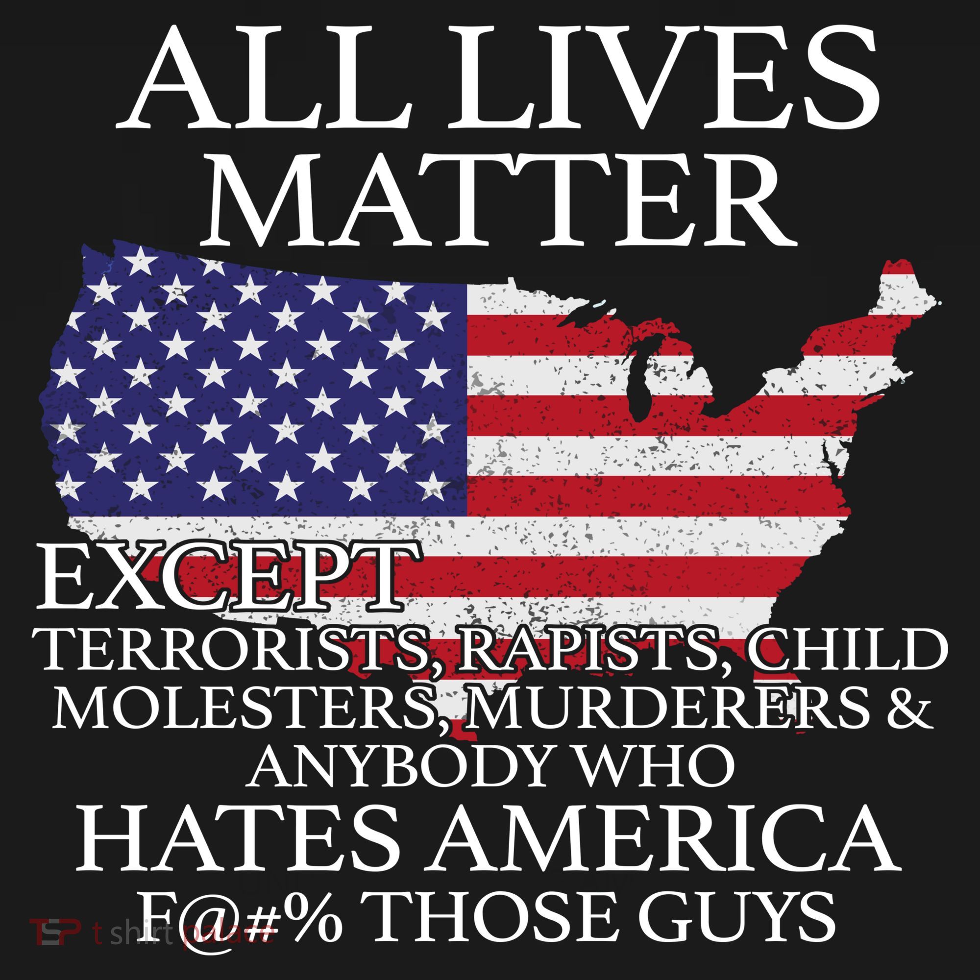 All Lives Matter EXCEPT Pro American Doggie Tank
