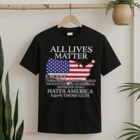 All Lives Matter EXCEPT Pro American T-Shirt thumb 2