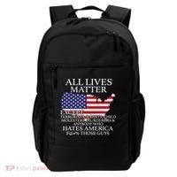All Lives Matter EXCEPT Pro American Backpack thumb 0