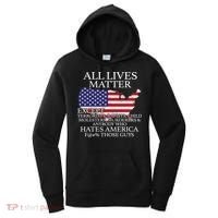All Lives Matter EXCEPT Pro American Women's Hoodie thumb 0