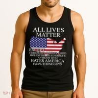 All Lives Matter EXCEPT Pro American Tank Top thumb 3