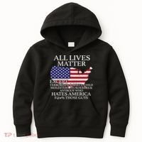 All Lives Matter EXCEPT Pro American Kids Hoodie thumb 0