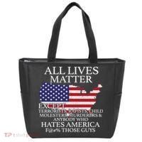 All Lives Matter EXCEPT Pro American Tote Bag thumb 0