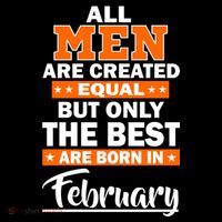 All Men Are Created Equal The Best Are Born In February Women's Hoodie thumb 2