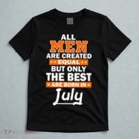 All Men Are Created Equal The Best Are Born In July T-Shirt thumb 5