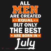 All Men Are Created Equal The Best Are Born In July Ornament thumb 1