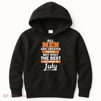 All Men Are Created Equal The Best Are Born In July Kids Hoodie thumb 0
