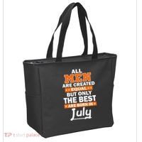All Men Are Created Equal The Best Are Born In July Tote Bag thumb 2
