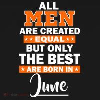 All Men Are Created Equal The Best Are Born In June Doggie Tank thumb 4
