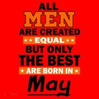 All Men Are Created Equal The Best Are Born In May Santa Hat thumb 1