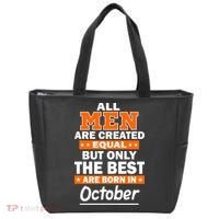 All Men Are Created Equal The Best Are Born In October Tote Bag thumb 0