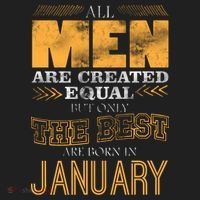 All Men Are Created Equally The Best Are Born In January Tumbler thumb 3