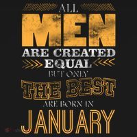 All Men Are Created Equally The Best Are Born In January Ornament thumb 1