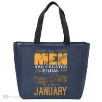 All Men Are Created Equally The Best Are Born In January Tote Bag thumb 0