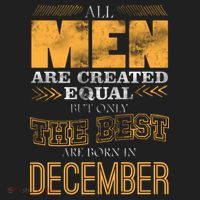 All Men Created Equally The Best Are Born In December Hat thumb 2