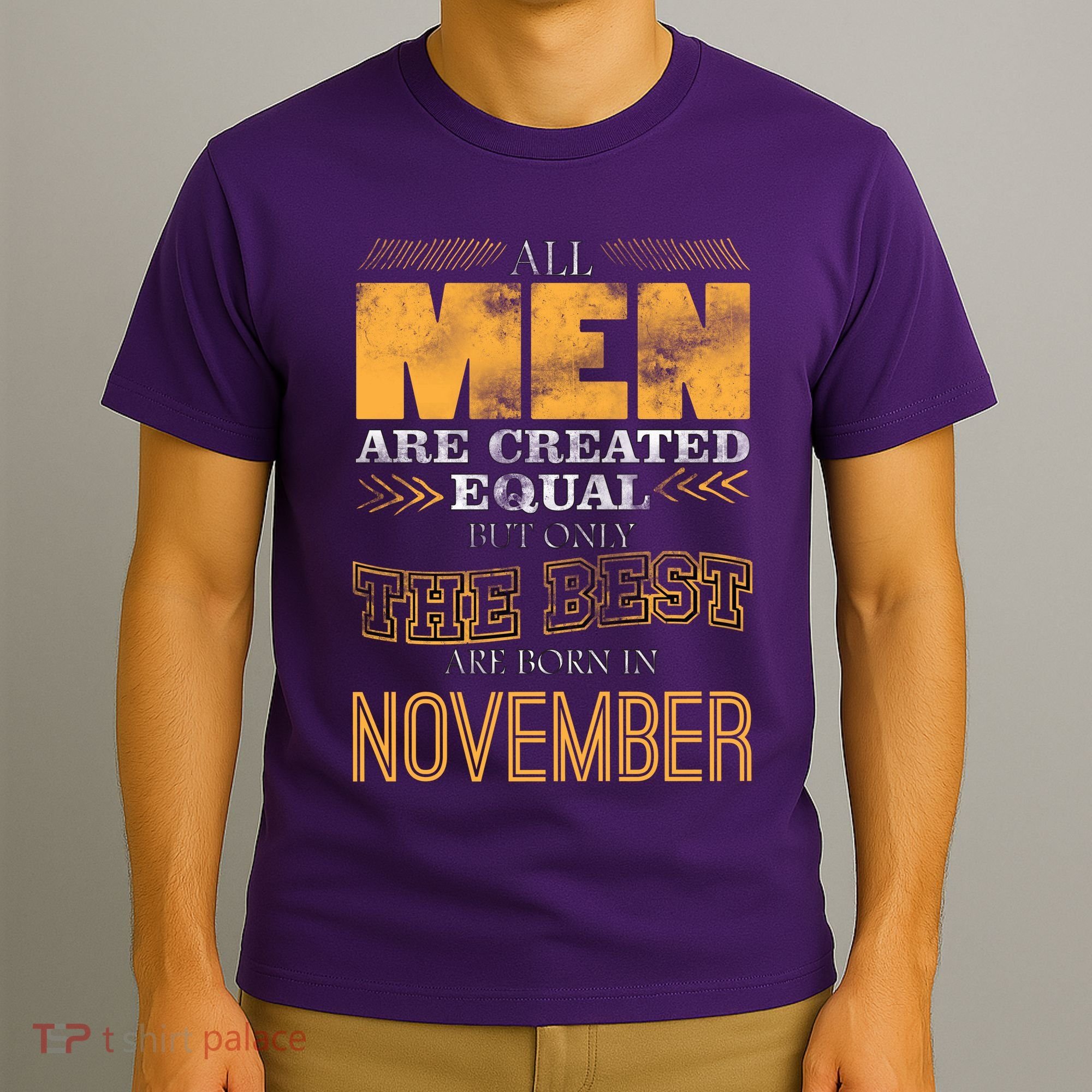 All Men Created Equally The Best Are Born In November T-Shirt