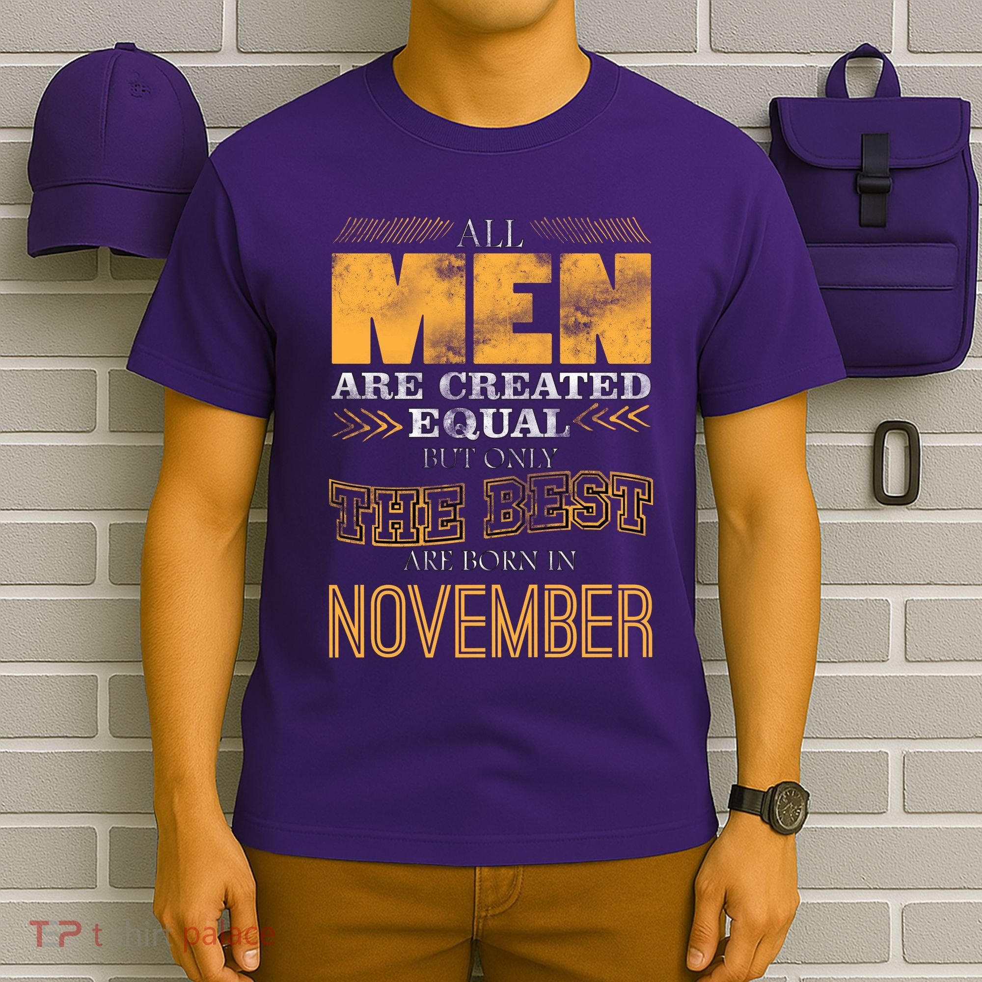 All Men Created Equally The Best Are Born In November T-Shirt