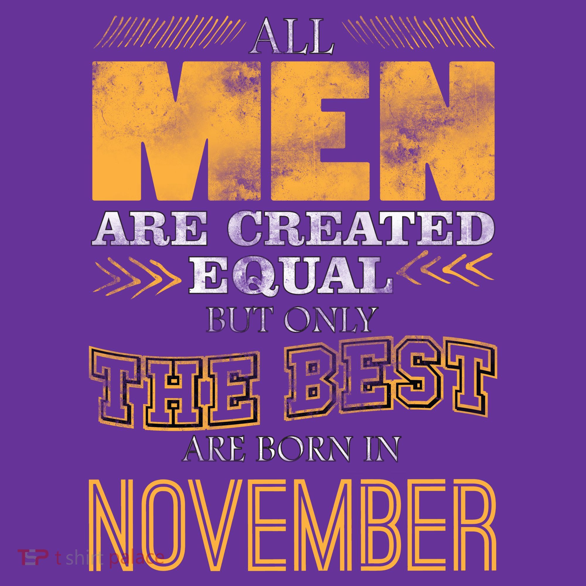 All Men Created Equally The Best Are Born In November Toddler Hoodie