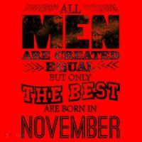 All Men Created Equally The Best Are Born In November Santa Hat thumb 1