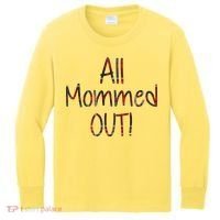 All Mommed Out Kids Long Sleeve Shirt thumb 0