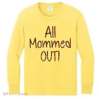 All Mommed Out Kids Long Sleeve Shirt thumb 0