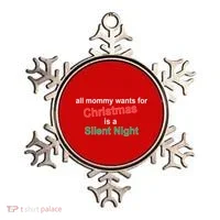 All Mommy Wanted For Christmas Was A Silent Night Ornament thumb 0