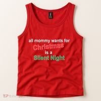 All Mommy Wanted For Christmas Was A Silent Night Tank Top thumb 2