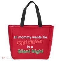 All Mommy Wanted For Christmas Was A Silent Night Tote Bag thumb 0