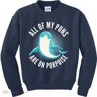 All Of My Puns Are On Porpoise Kids Sweatshirt thumb 0