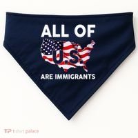 All Of Us Are Immigrants USA-Made Doggie Bandana thumb 0