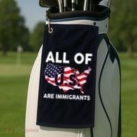 All Of Us Are Immigrants Golf Towel thumb 2