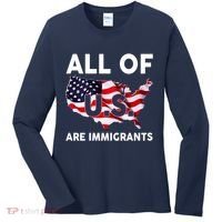 All Of Us Are Immigrants Women's Long Sleeve Shirt thumb 0