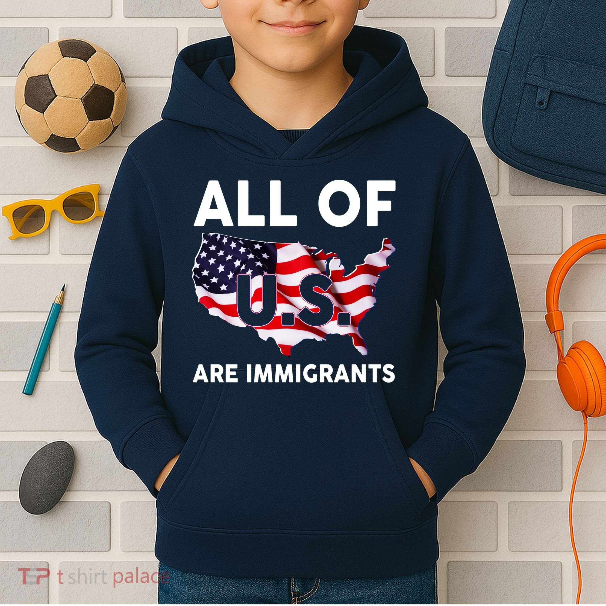 All Of Us Are Immigrants Kids Hoodie