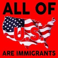 All Of Us Are Immigrants Santa Hat thumb 1