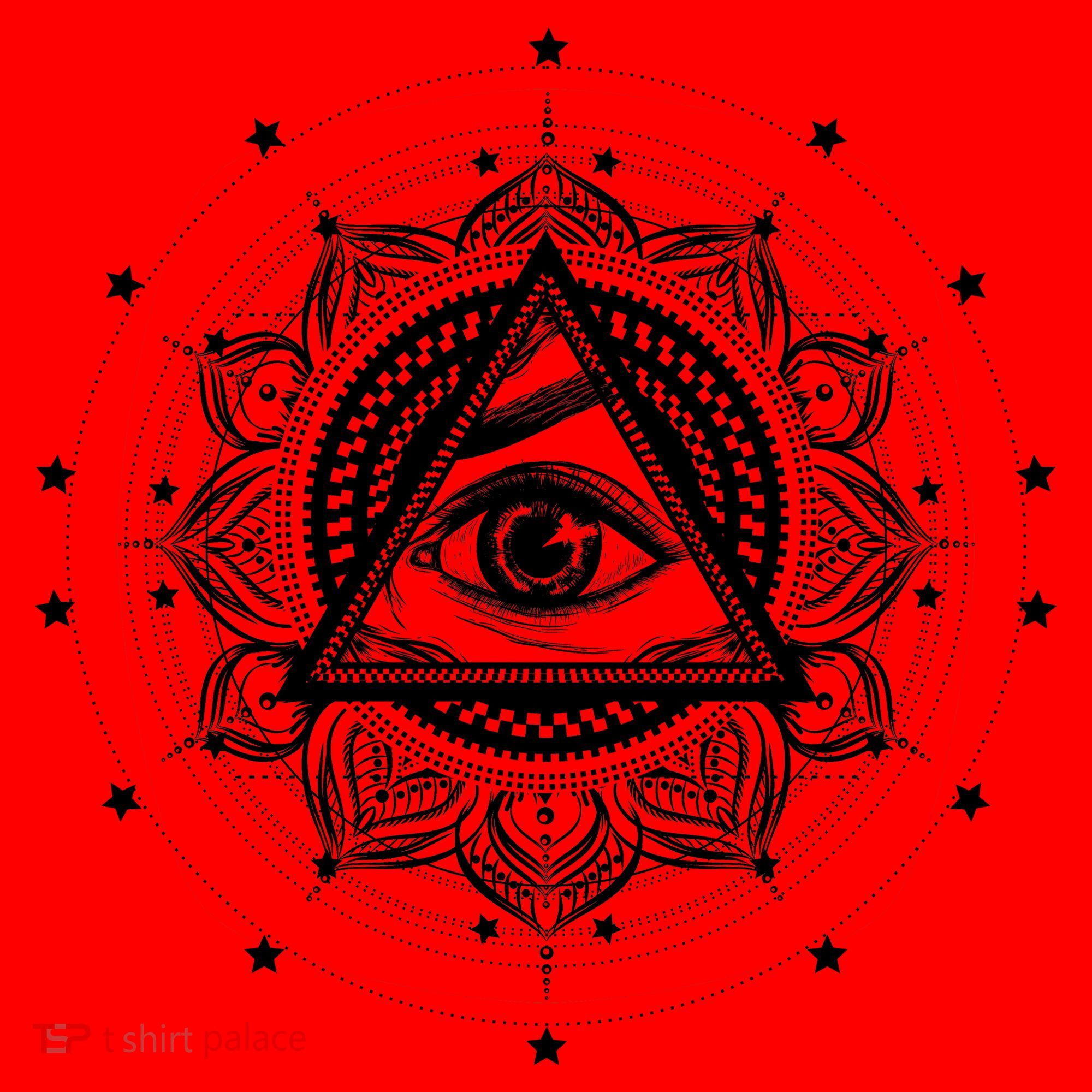 All Seeing Eye Hypnosis Psychic Santa Hat