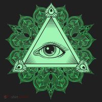 All Seeing Pyramid Eye Women's Sweatshirt thumb 2