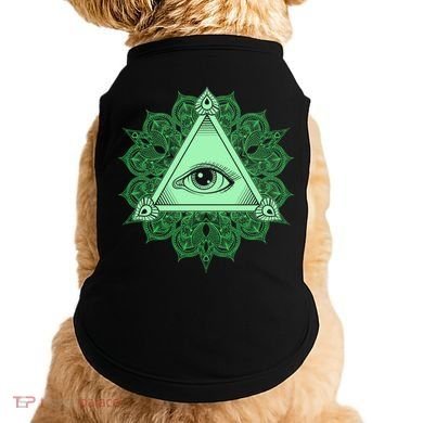 All Seeing Pyramid Eye Doggie Tank