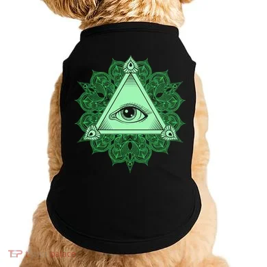 All Seeing Pyramid Eye Doggie Tank