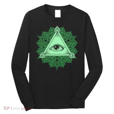 All Seeing Pyramid Eye Long Sleeve Shirt
