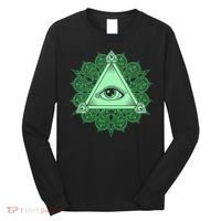 All Seeing Pyramid Eye Long Sleeve Shirt thumb 0