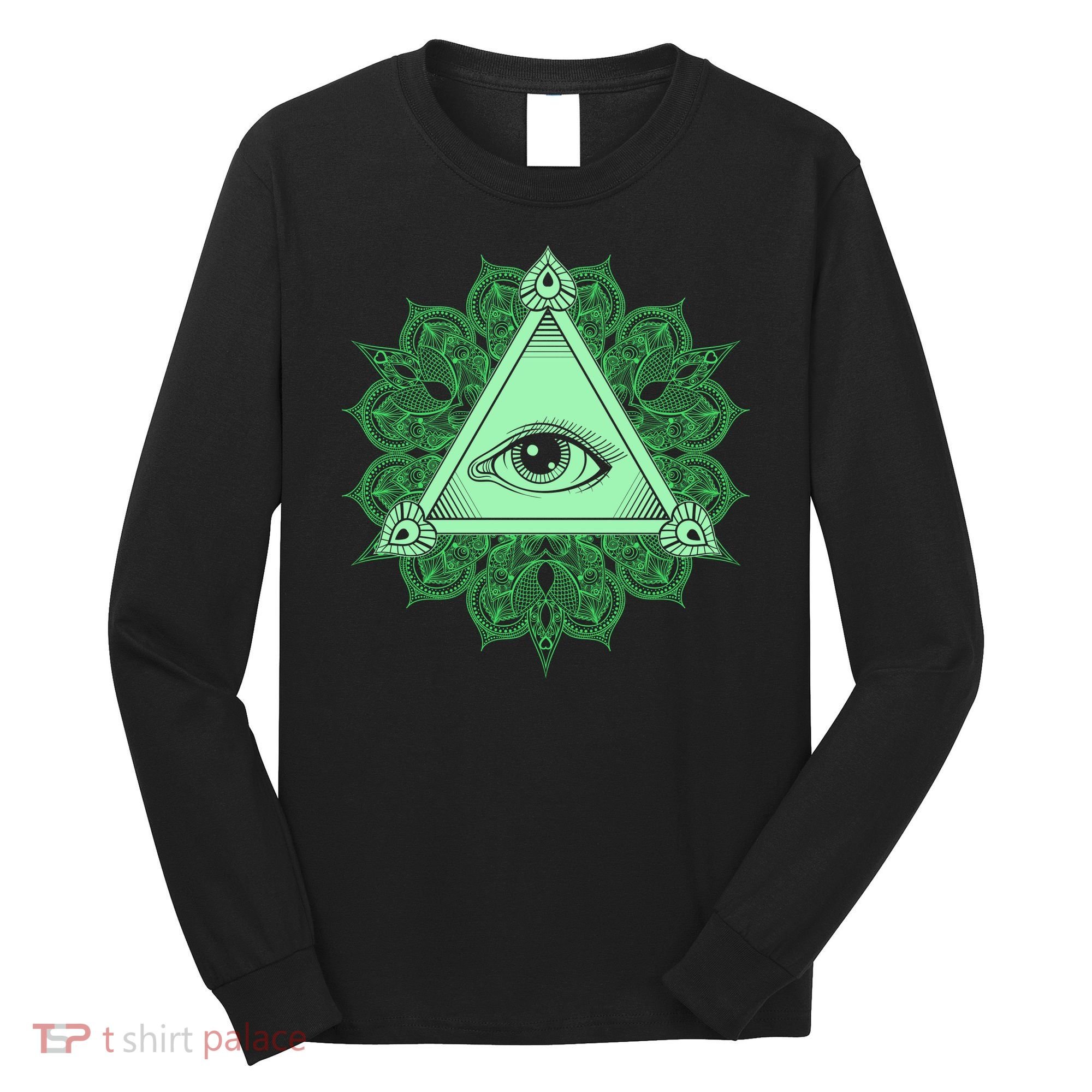 All Seeing Pyramid Eye Long Sleeve Shirt