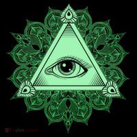 All Seeing Pyramid Eye Sweatshirt thumb 3