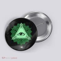 All Seeing Pyramid Eye Button thumb 0