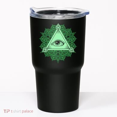 All Seeing Pyramid Eye Tumbler