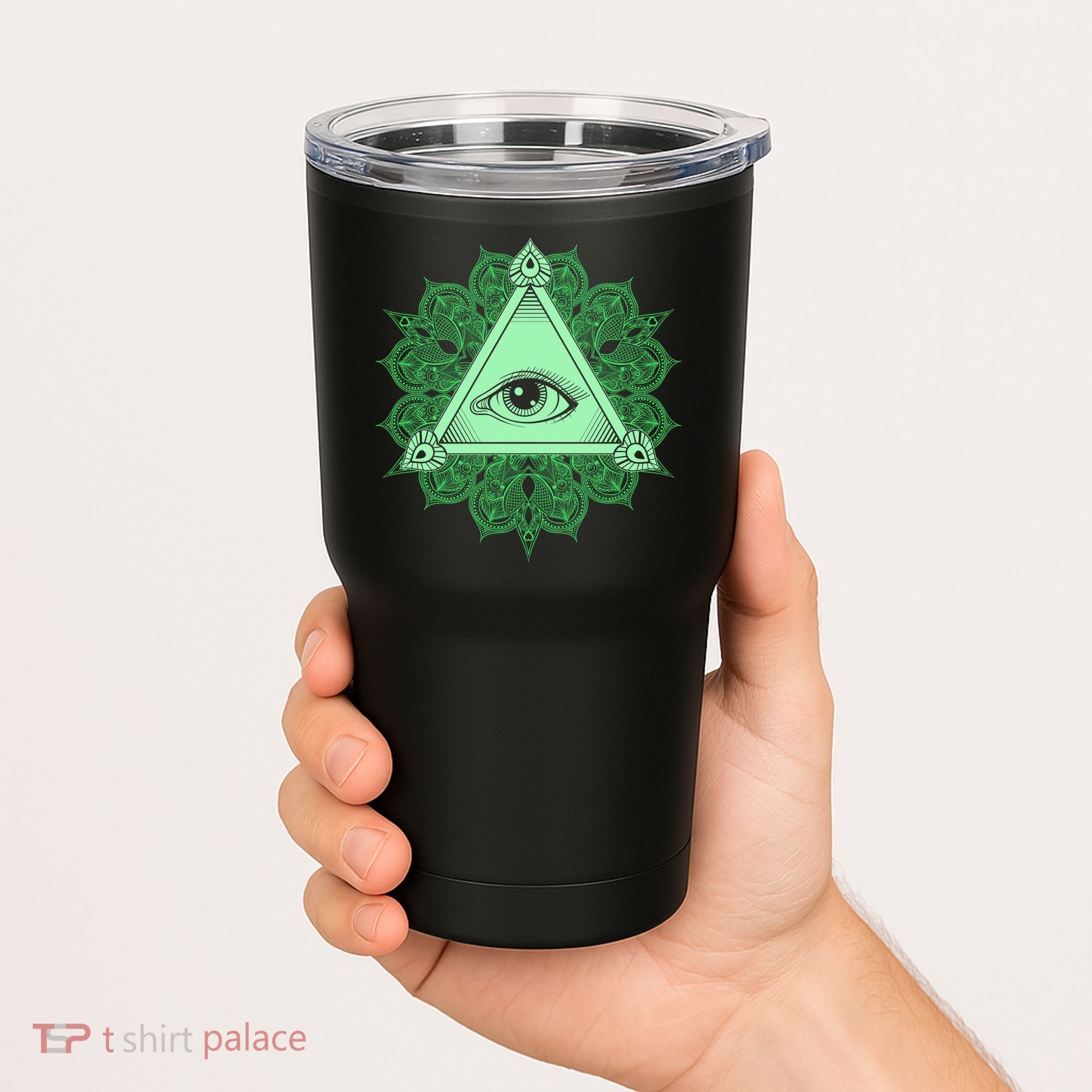 All Seeing Pyramid Eye Tumbler