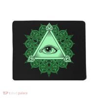 All Seeing Pyramid Eye Mousepad thumb 0