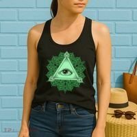 All Seeing Pyramid Eye Women's Tank Top thumb 2