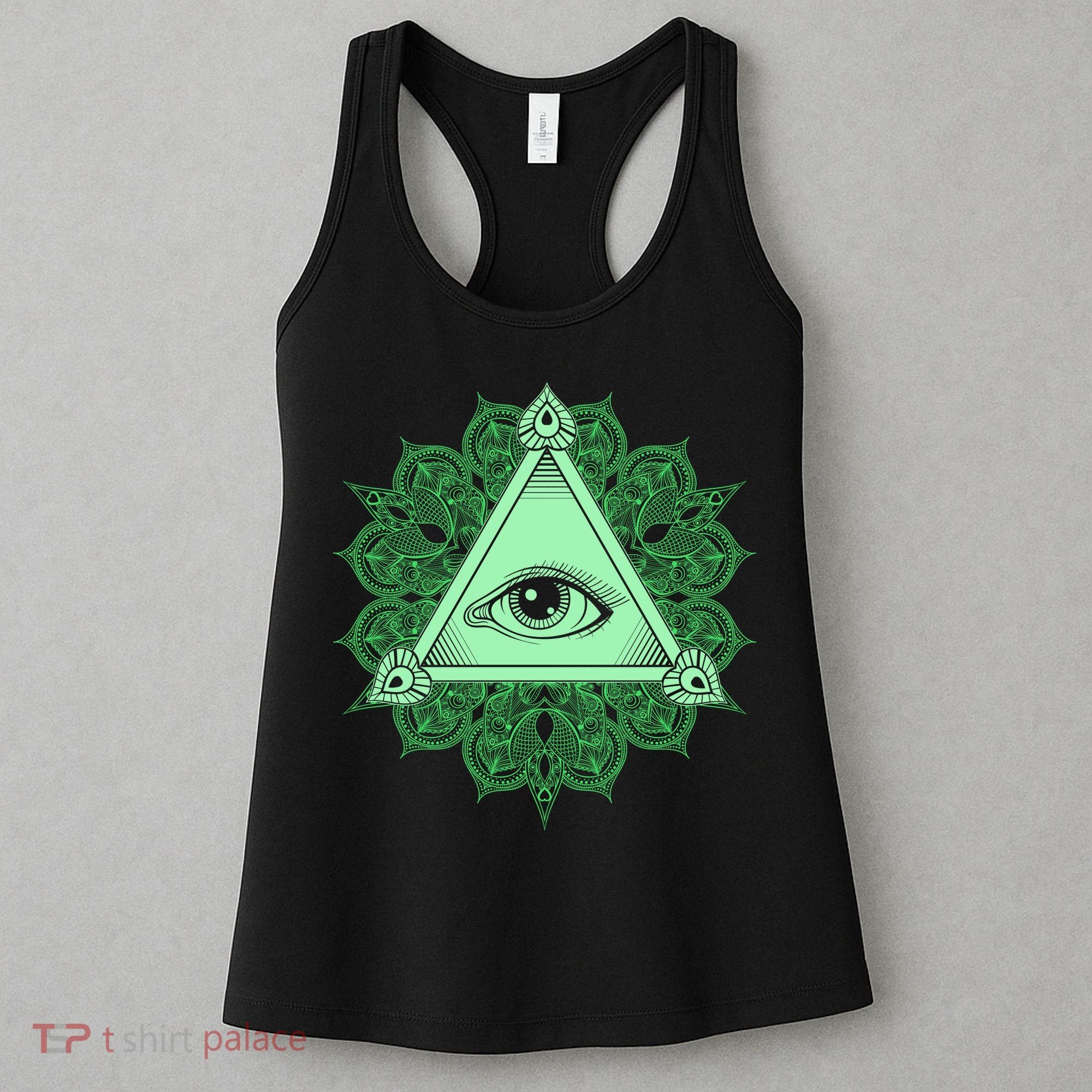 All Seeing Pyramid Eye Women's Tank Top