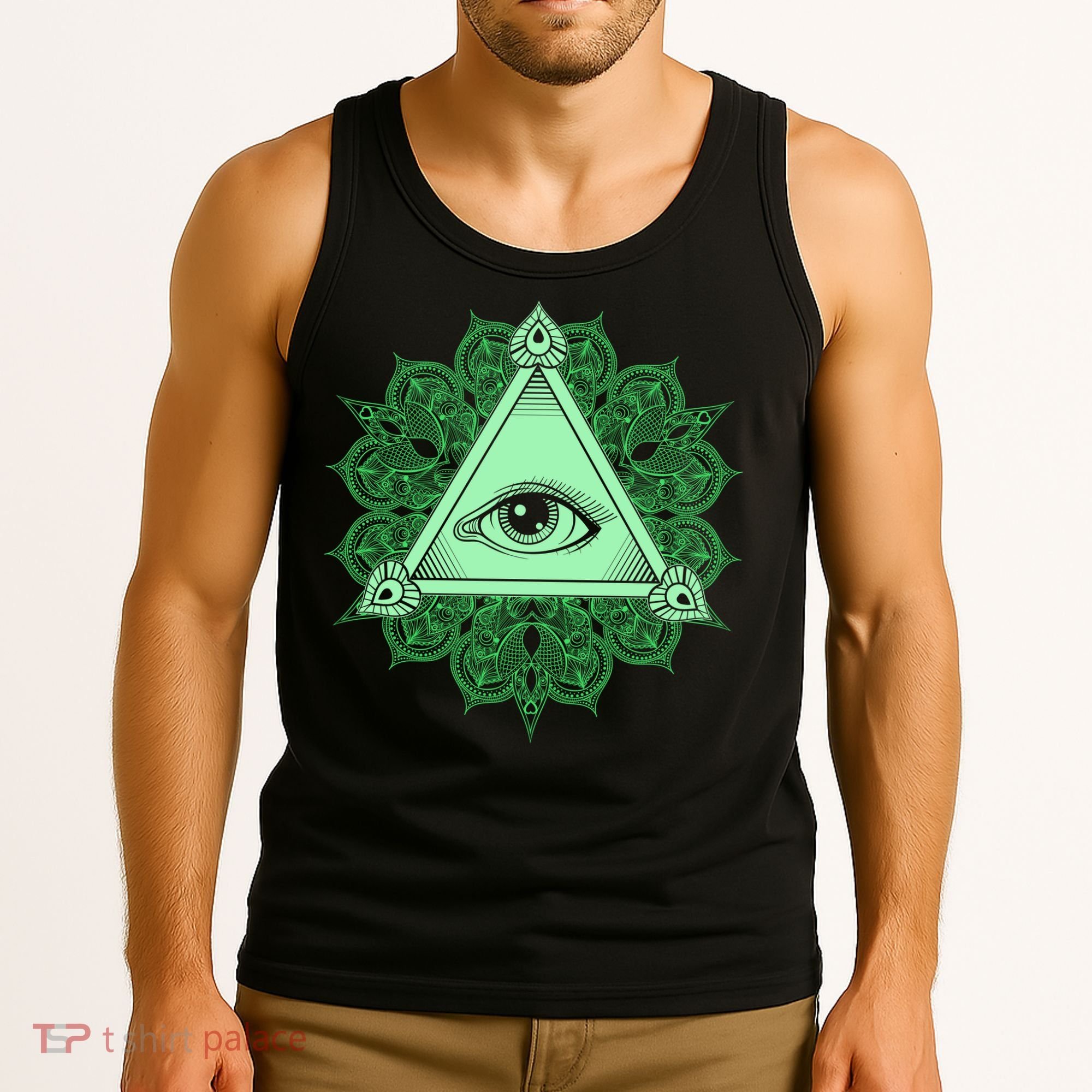 All Seeing Pyramid Eye Tank Top
