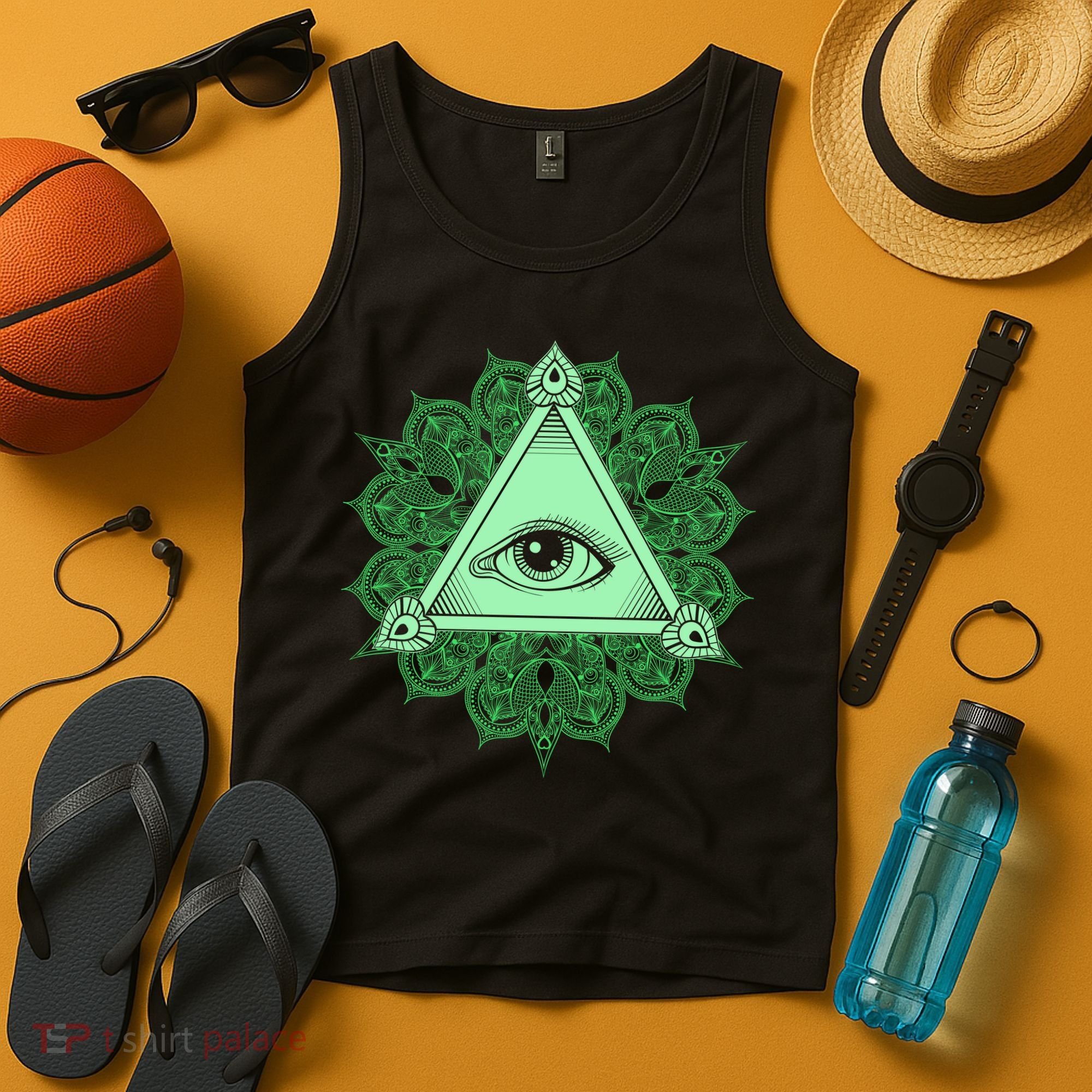 All Seeing Pyramid Eye Tank Top